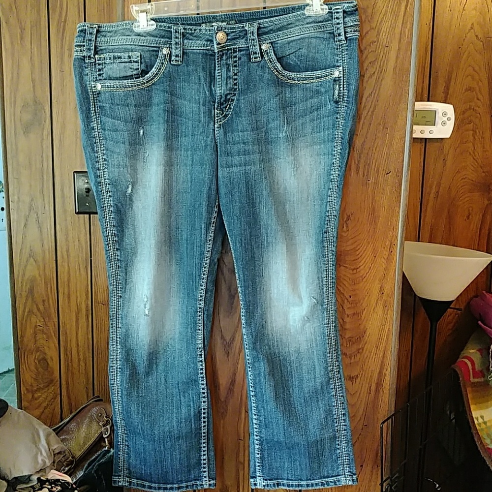 Silver Twisted Capri